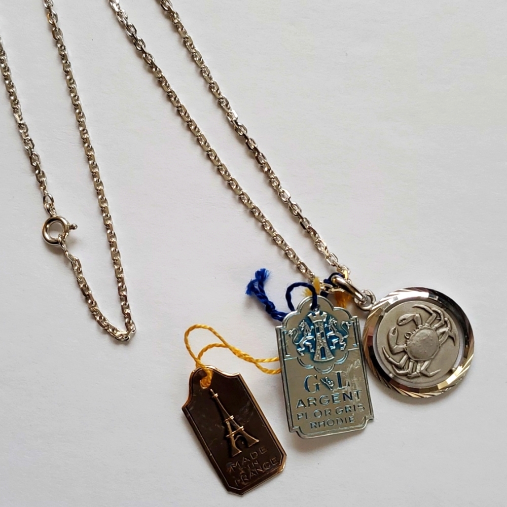Cancer Zodiac pendant necklace